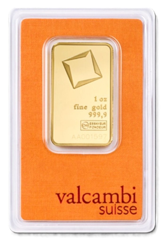 1 Troy Ounce - Χρυσός .999 - Valcambi - Sealed & with certificate #1.0