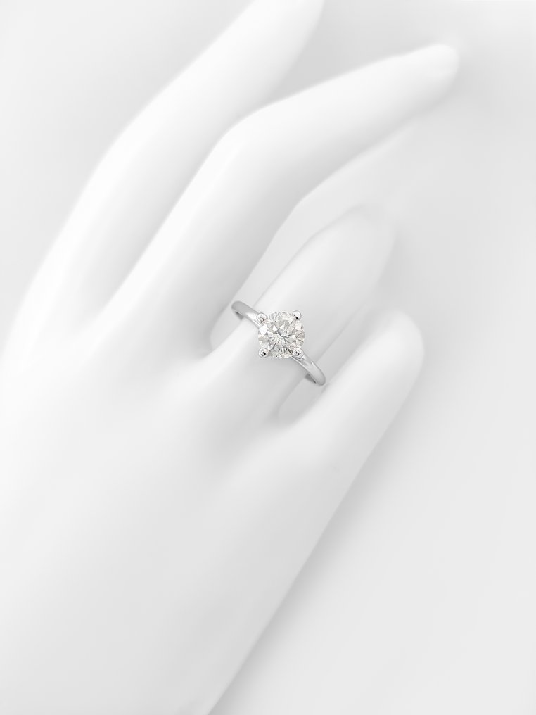 沒有保留價 - 戒指 - 14 克拉 白金 - 1.19ct. tw. 鉆石 (天然) - IGI 证书 #4.3