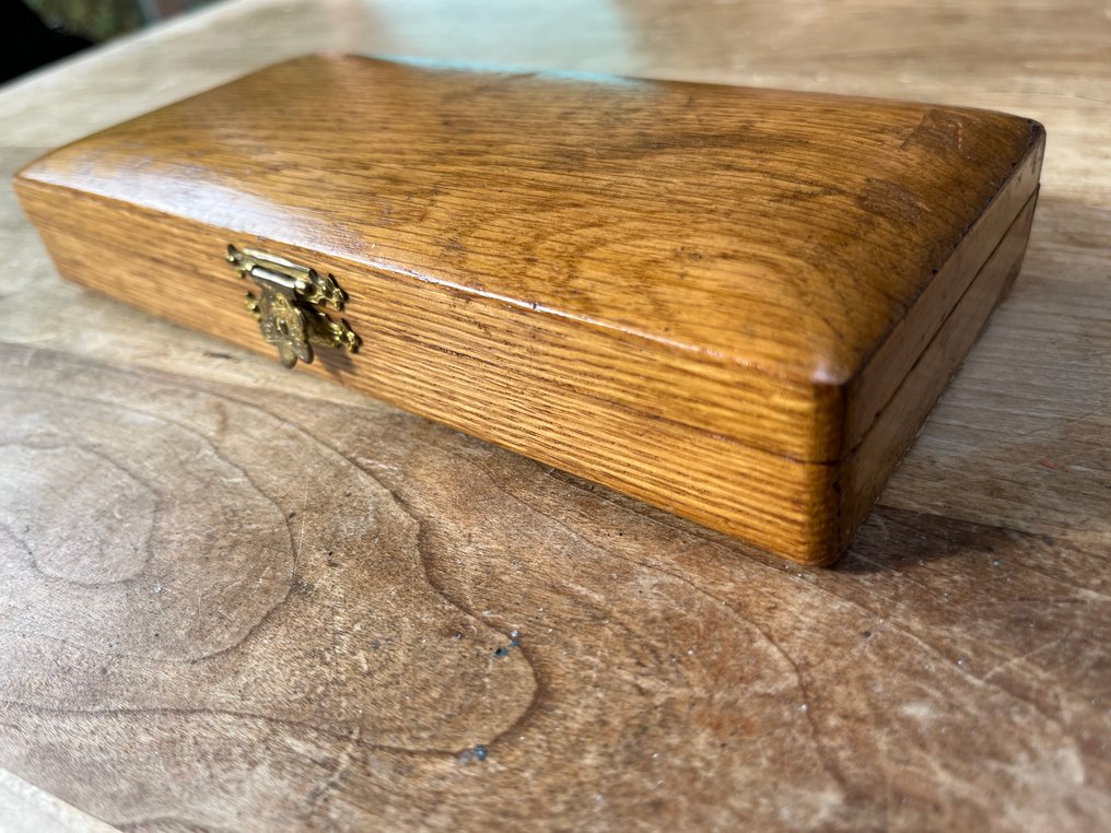 Wilhelm Walb nachf. - Strumento medico (12) - acciaio, ebano, quercia - Set di coltelli chirurgici #2.1