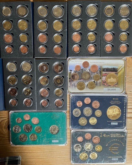 Europa. Series 1 Cent - 2 Euro Various Years (10 series) (Ingen mindstepris) #3.2