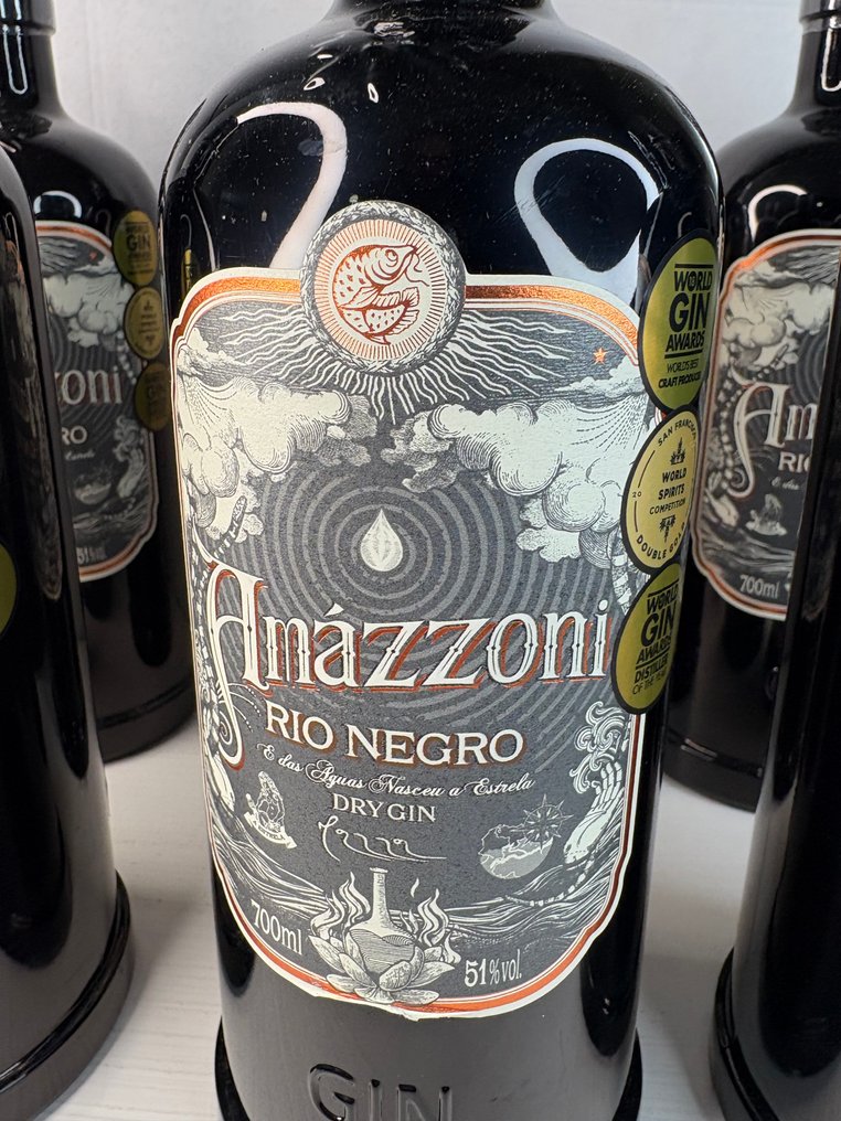 Amázzoni - Rio Negro Gin Premium  - 700ml - 6 bottles #3.2