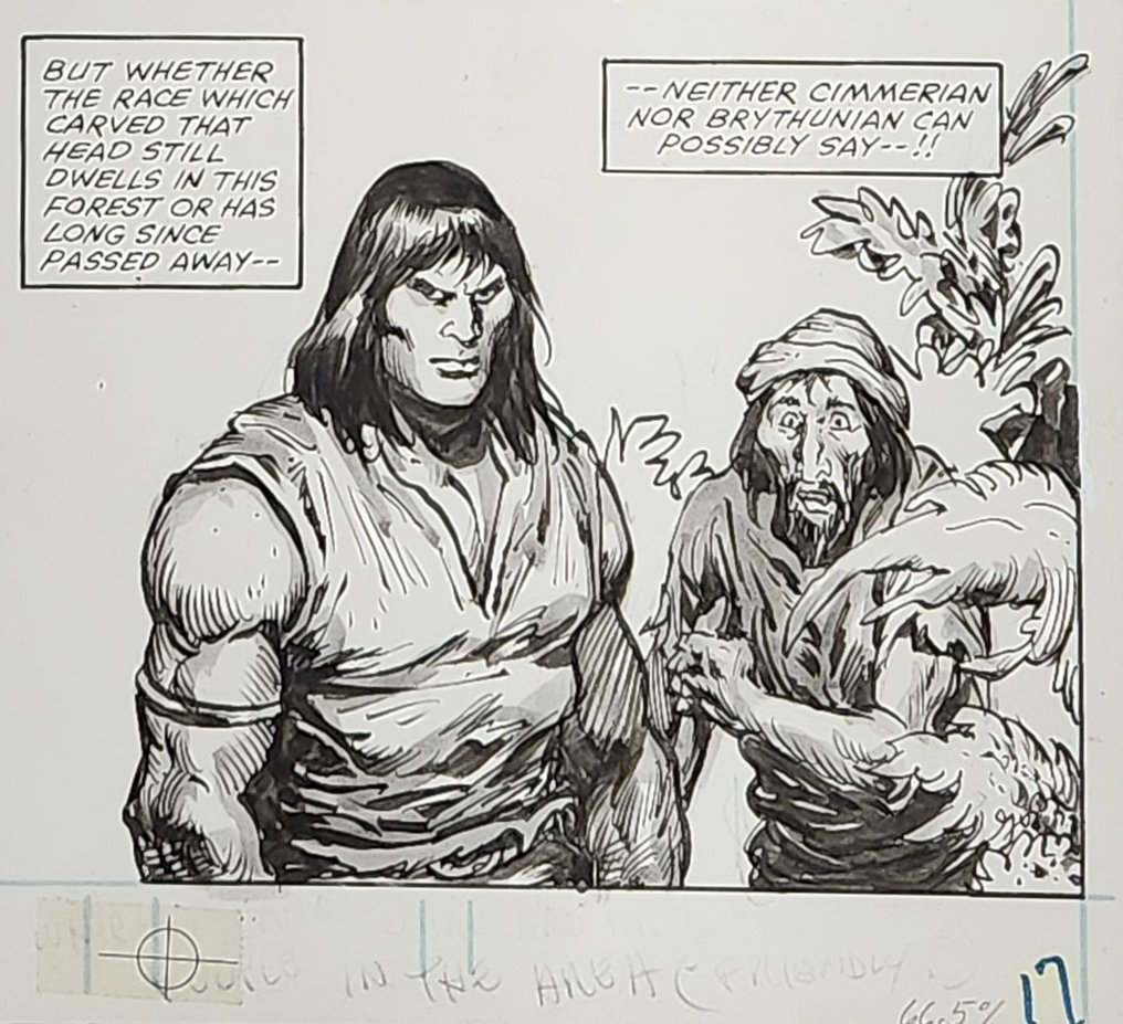 John Buscema et Ernie Chan - 1 Original page - Conan the Barbarian - Savage Sword Of Conan #72 page 22 Marvel Comics 1982 - 1982 #2.1