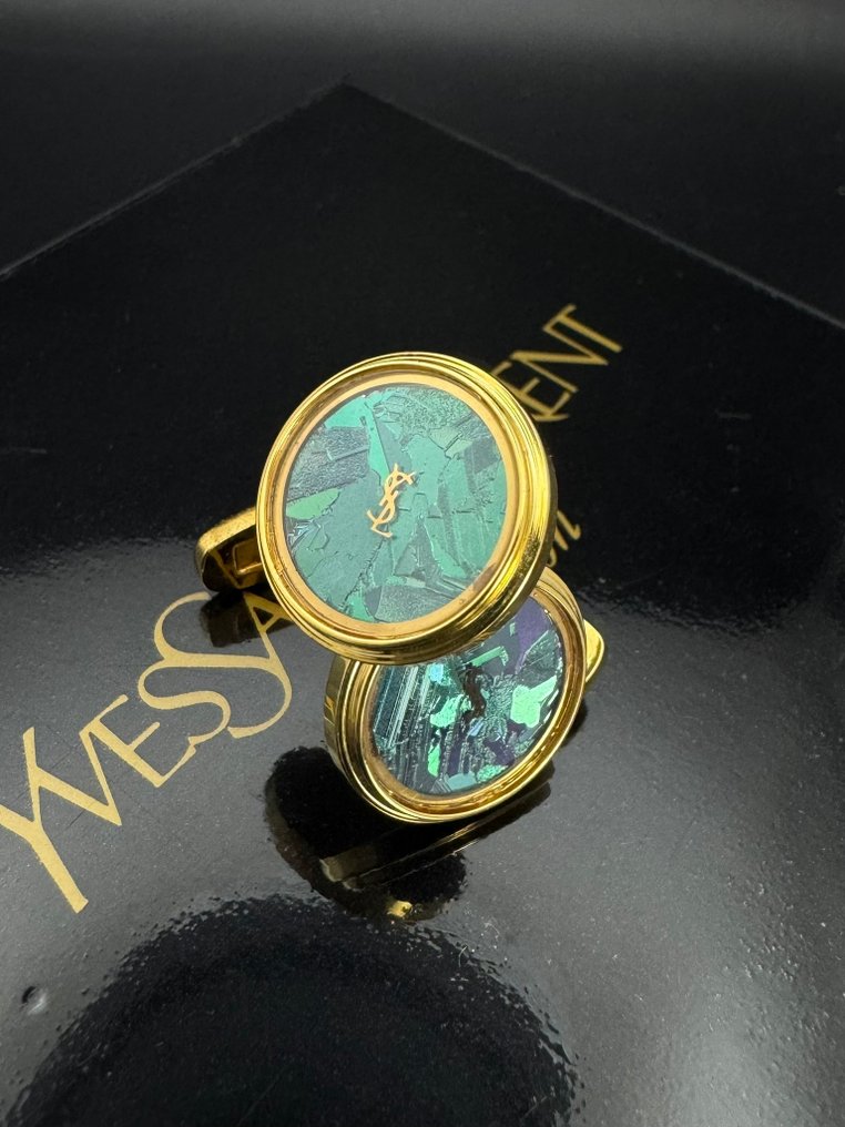 Yves Saint Laurent - Metal - Spinki - Oryginalne pudełko #1.0
