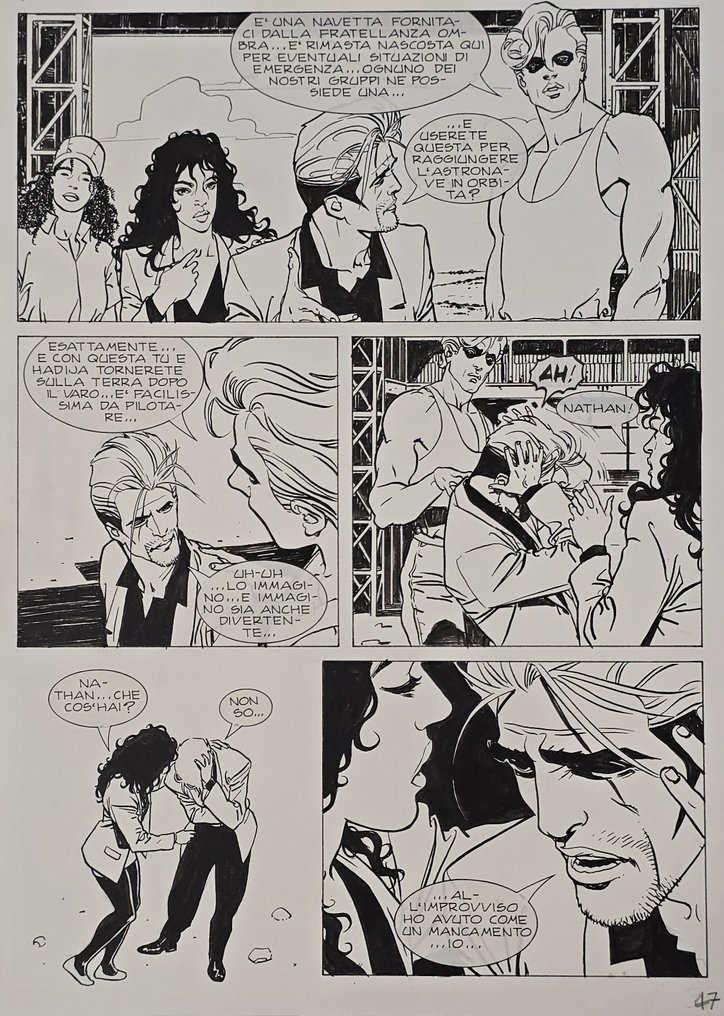 Roberto De Angelis - 1 Original page - Nathan Never #1.0