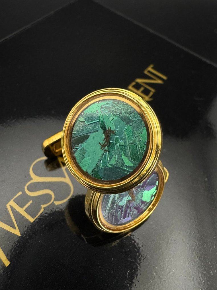 Yves Saint Laurent - Metal - Spinki - Oryginalne pudełko #3.2