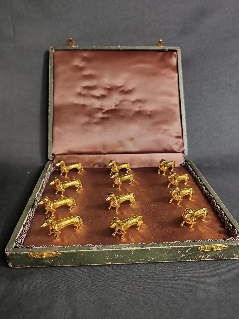 Knife rest (12) - Gilt bronze #1.0