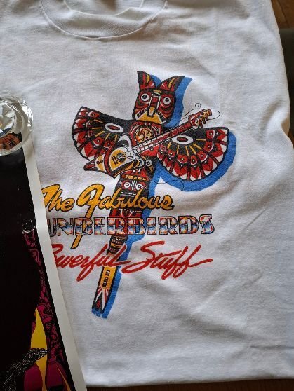 The Fabulous Thunderbirds - 两件原版1980年代巡演T恤（Screen Stars Best）+ 演唱会海报 #4.3