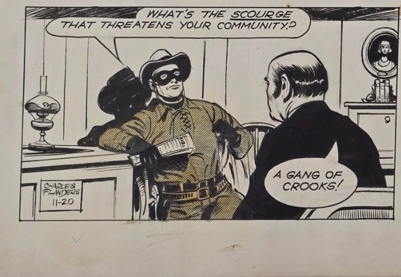 Flanders, Charles - 1 Original Strip - Lone Ranger #1.0
