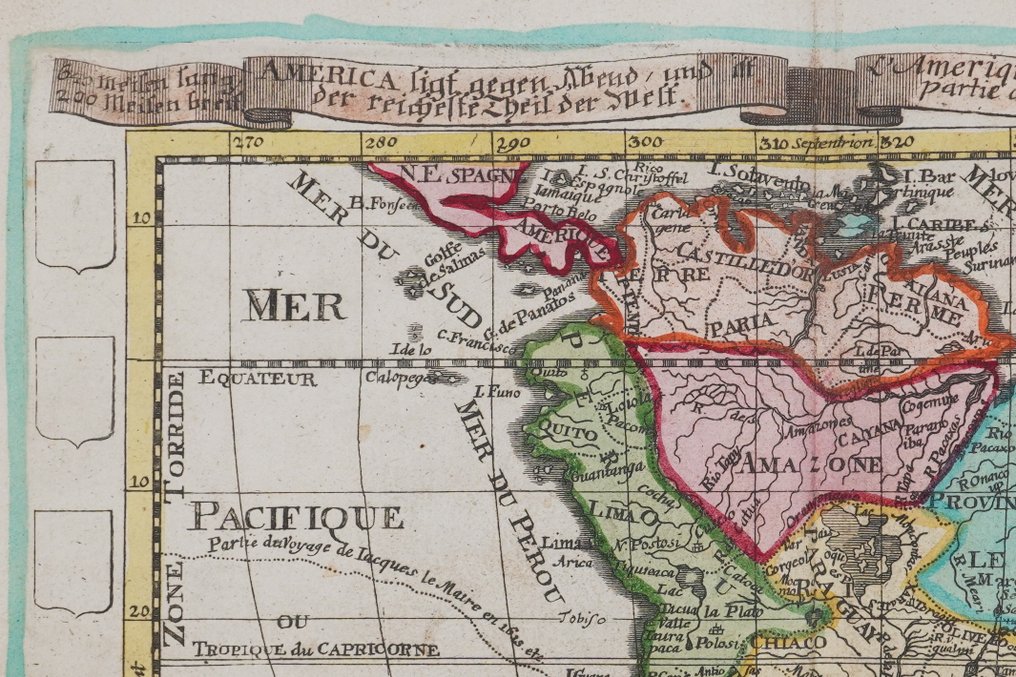 Zuid-Amerika - -; Elias Baeck - L'Amerique Meridionale - 1721-1750 #4.3