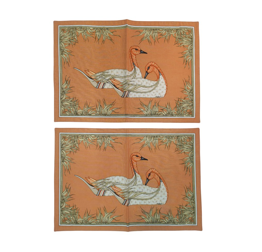 Hermès - Set of 2 Placemats - Tablecloth  - 32 cm - 45.5 cm #1.0