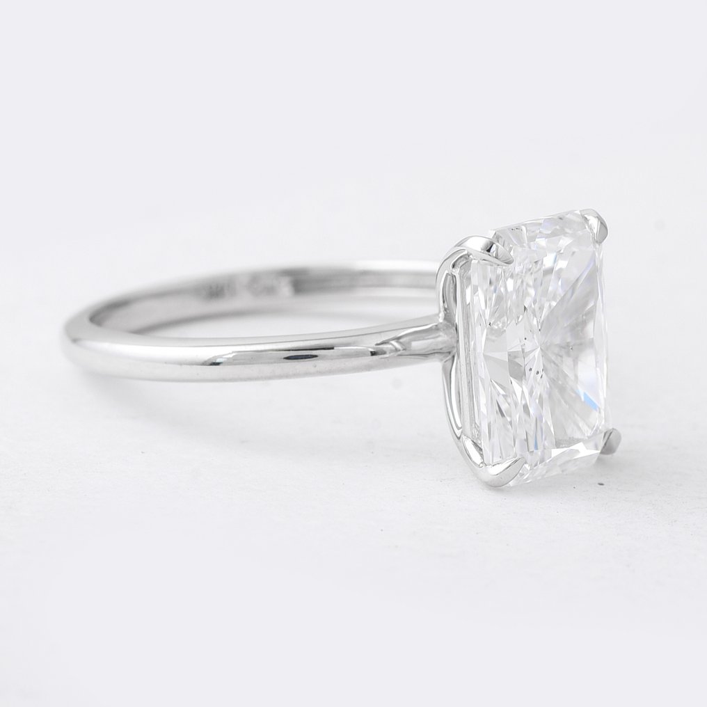 χωρίς τιμή ασφαλείας - Δαχτυλίδι - 14 καράτια Λευκός χρυσός - 3.04ct. tw. Διαμάντι (Εργαστηριακής καλλιέργειας) - Διαμάντι #1.0