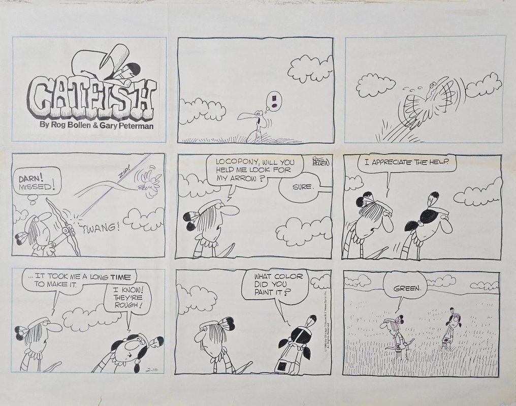 Rog Bollen - Gary Peterman - 1 Original Art - Catfish #1.0