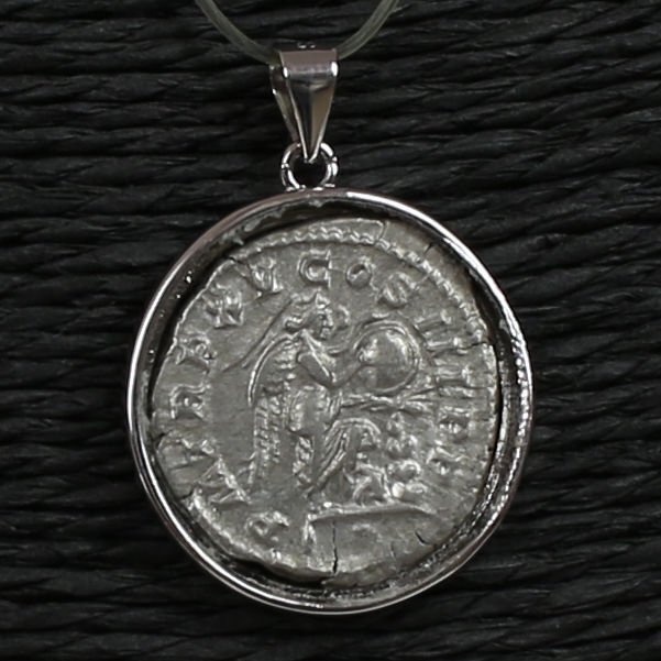 Modern Silver Pendant with Septimius Severus denarius  (No reserve price) #3.2