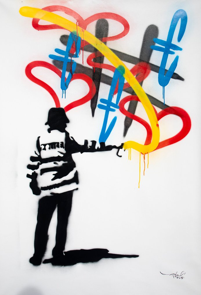 RAM - Vs Banksy Cop - Spreading Love - XL Size #4.3