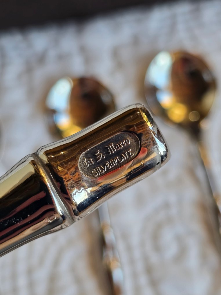 La S. Marco - Servizio di posate (26) - Bamboo - Placcato argento #3.2