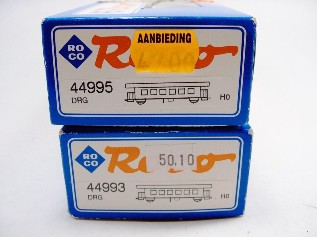 Roco H0 - 44993/44995 - Pienoisjunaradan matkustajavaunu (2) - Henkilö- ja matkatavaratila - DRG #3.2