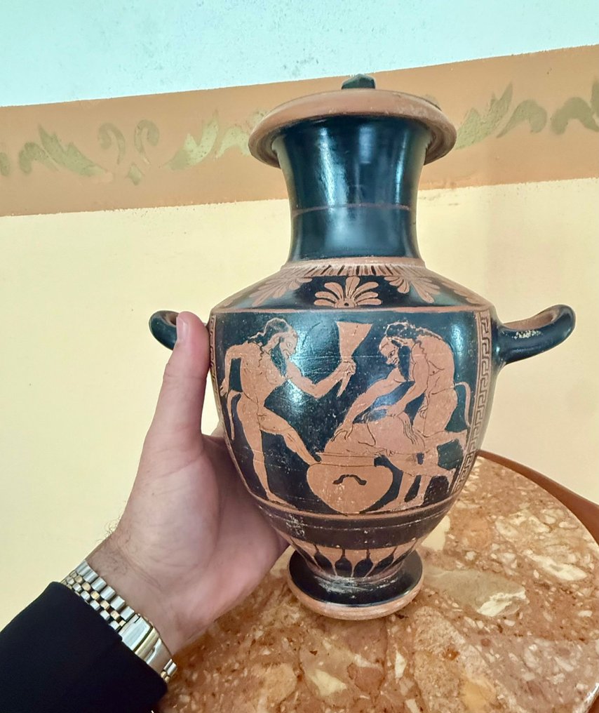 Töpferware Vase - 31 cm - Antico greco Replik #2.1