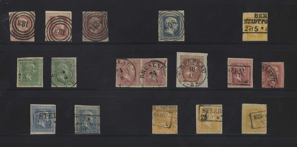 Prussia  - Prussia, very clean collection on 2 album pages with many better values. #1.0