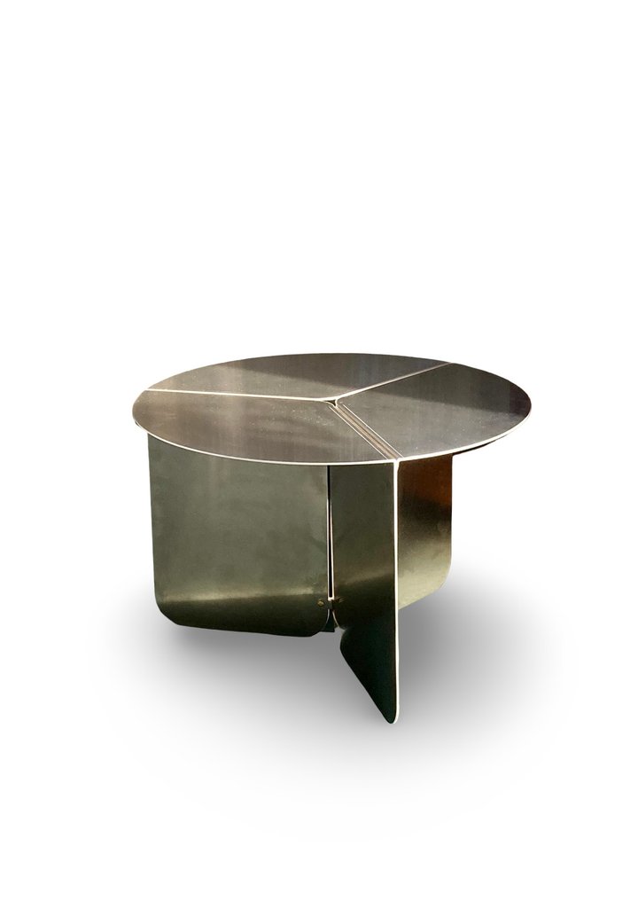 Matteo Giustozzi - Sofabord - 120 - udgave i poleret rustfrit stål - Rustfrit stål #1.0