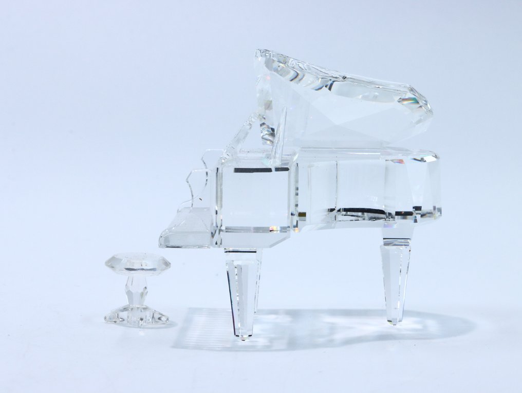 Figure - Swarovski - Piano met Kruk (Boxed + Certificate) - Crystal #3.2