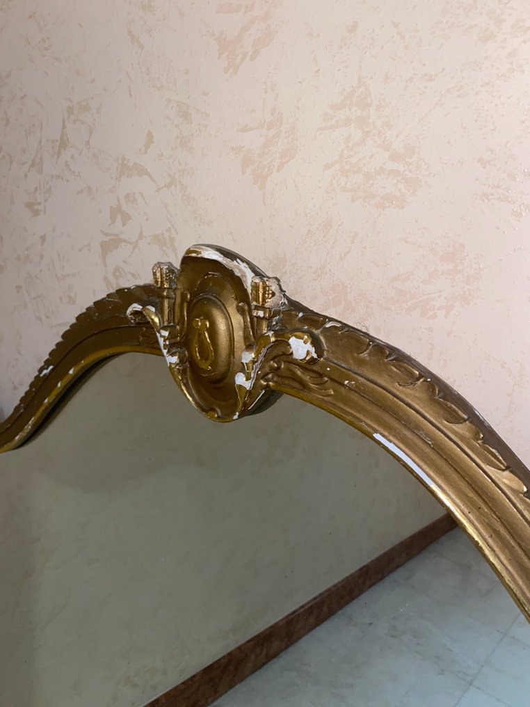 Καθρέφτης - Επιχρυσωμένο ξύλο - Στυλ Luigi Filippo #2.1