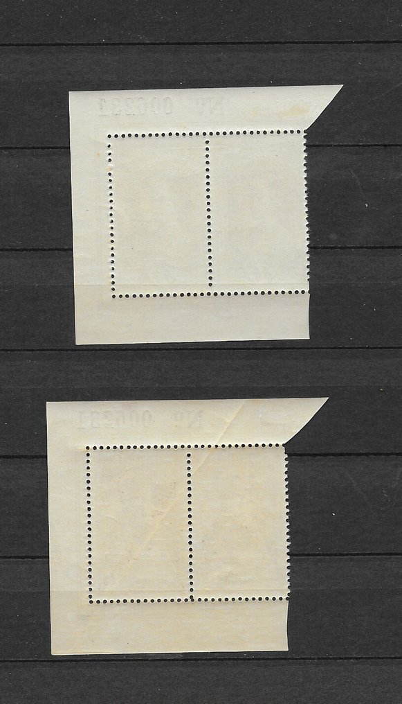 比利時 1943 - E38 - E43 德国皇帝系列，配有字母和系列编号 #4.3