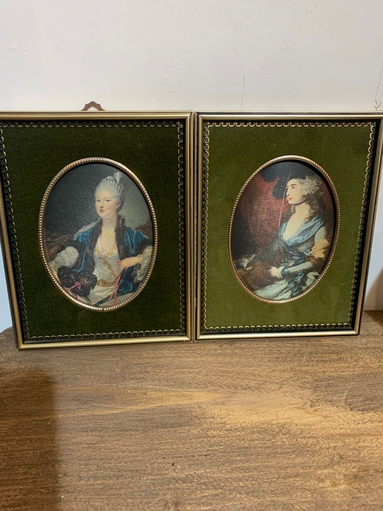 Κορνίζα (2)  - Ξύλο, Μετάξι #1.0