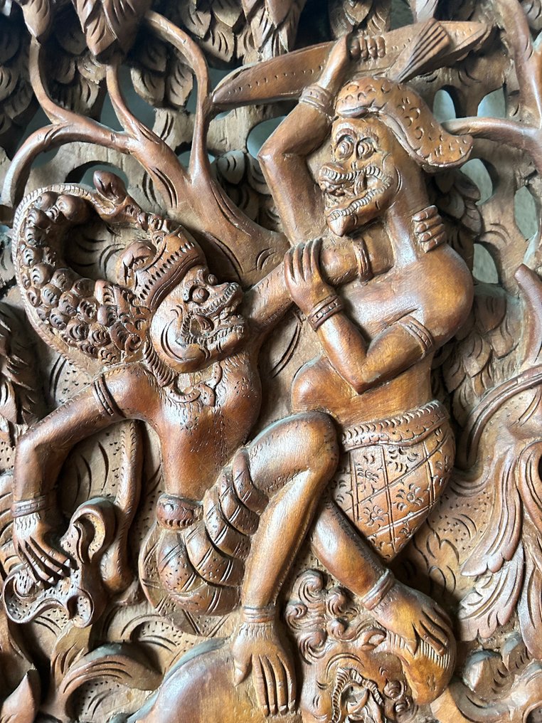 Rama en Hanuman - Bali - Γλυπτό - Ινδονησία  (χωρίς τιμή ασφαλείας) #4.3