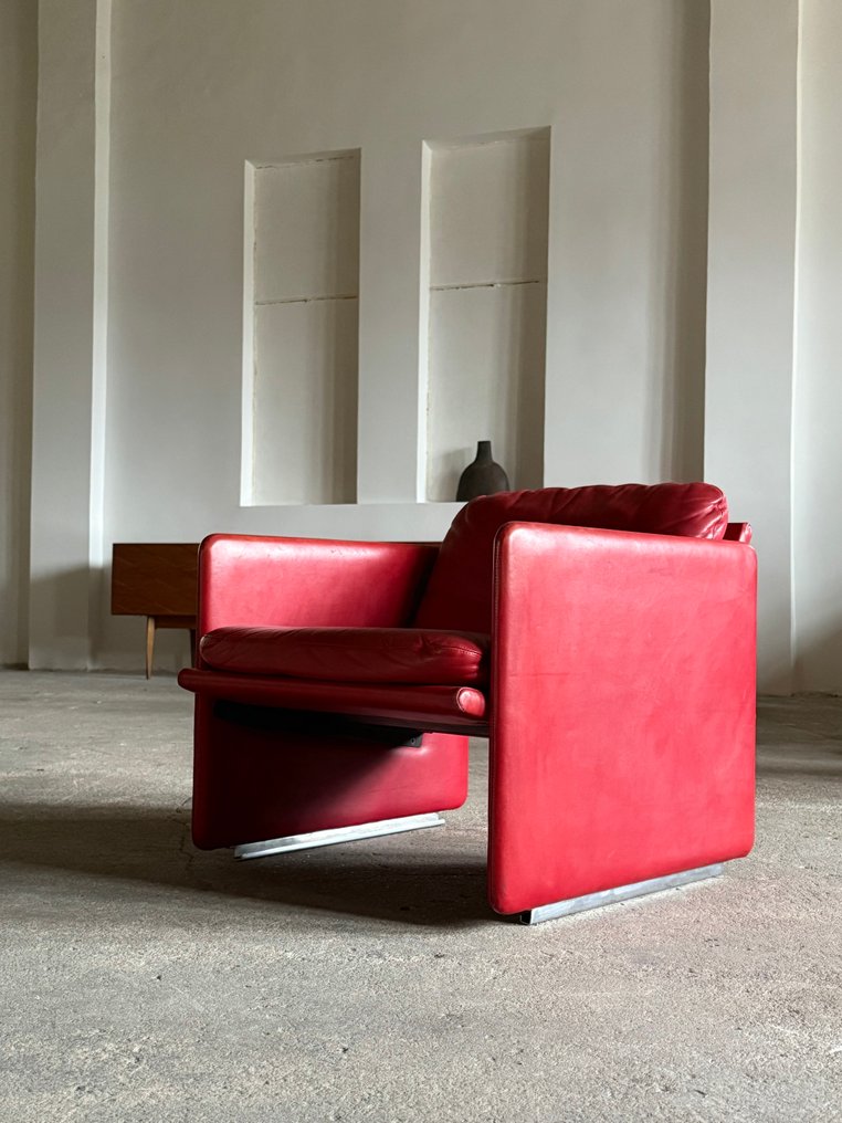 Arflex - Marco Zanuso - Πολυθρόνα - Άνοιξη - Δέρμα #1.0