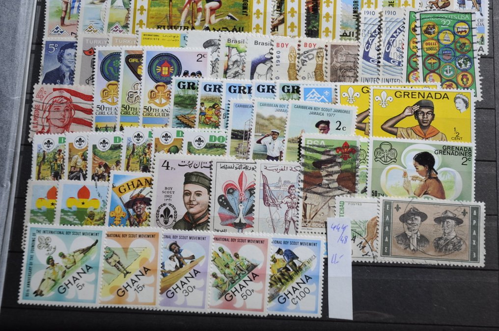 Tematic - Colecție cu, printre altele, teme diverse, serii, blocuri, țări și altele în cărți de inventar (234 #2.1