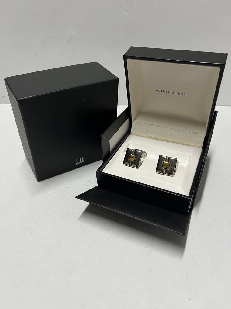 Alfred Dunhill - 18 carats - Acier, Or jaune - Boutons de manchette #4.3