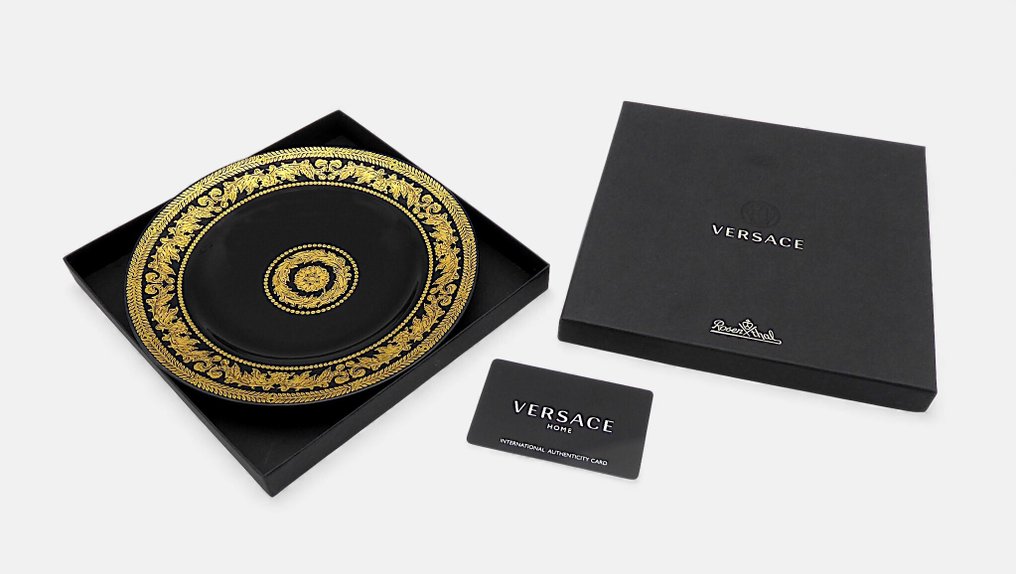 Rosenthal, Versace - Πιάτο - Collezione "Gold Baroque" Celebrating 20 Years + Box & Authenticity Card - 18 cm - Γερμανική πολύχρωμη πορσελάνη - Ειδική Έκδοση #1.0