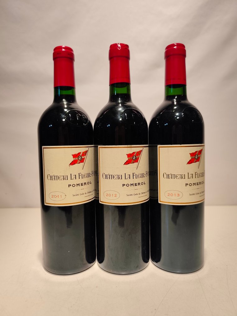 Vertical Château La Fleur-Pétrus 2011 , 2012 , 2013 - Pomerol - 3 Flasker (0,75 L) #1.0