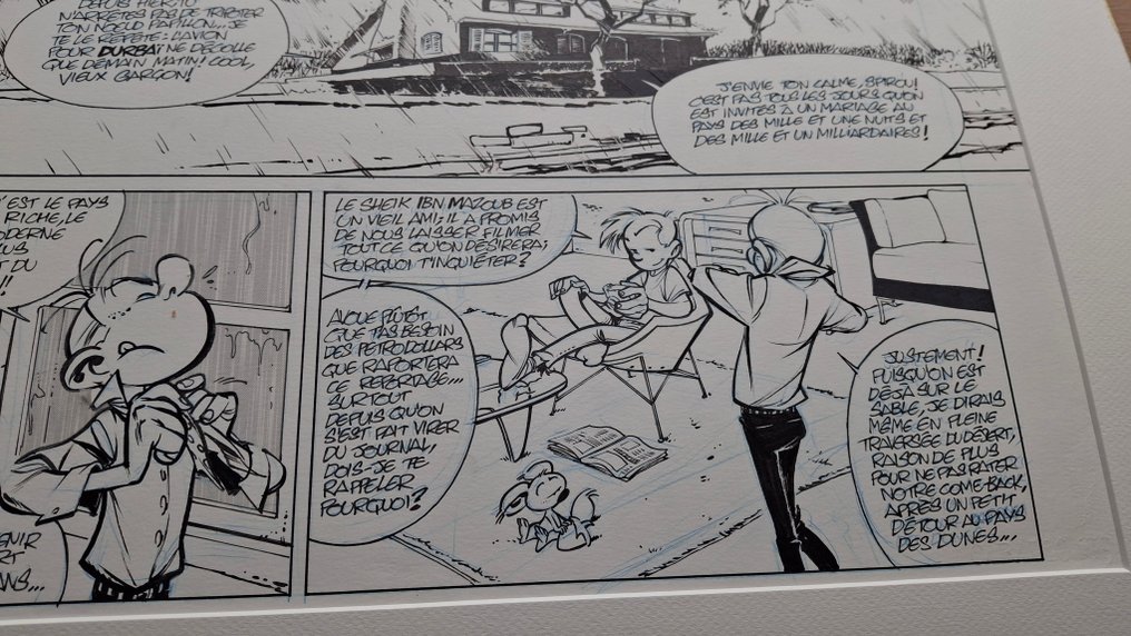 Manuel, José-Louis - 1 Original page - Robbedoes en Kwabbernoot - Halve orginele pagina (p1A) "Aux sources du Z" - 2008 #2.1