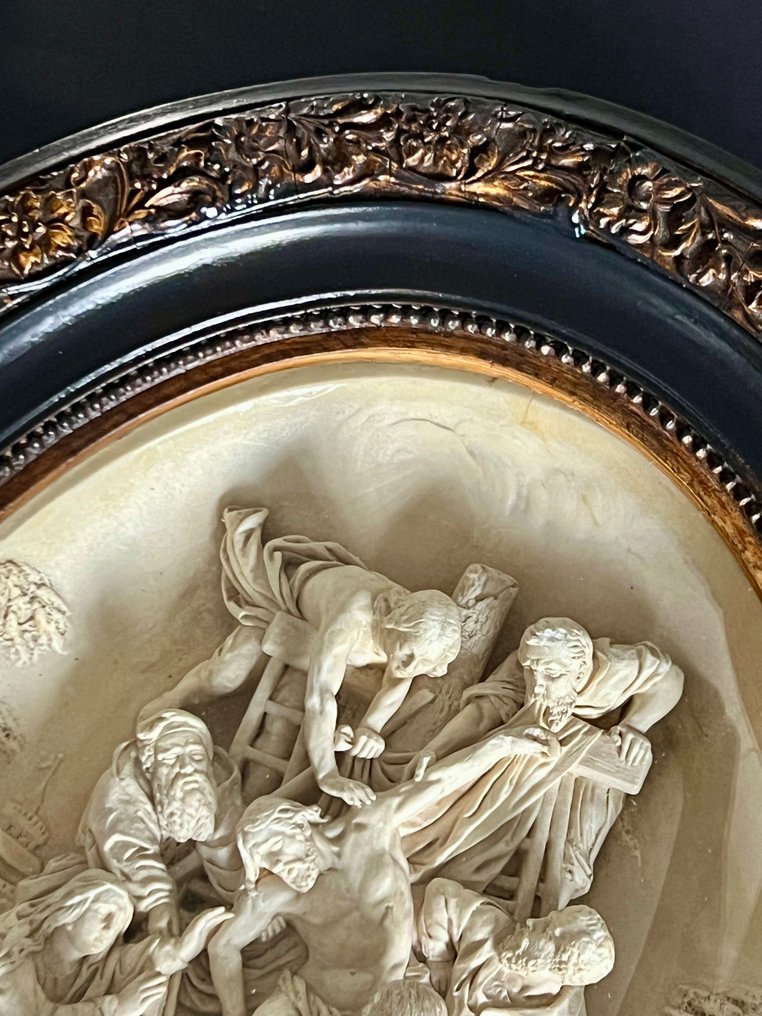 Casier - Relieff, La Déposition du Christ - 40 cm - Full som en alke. #1.0