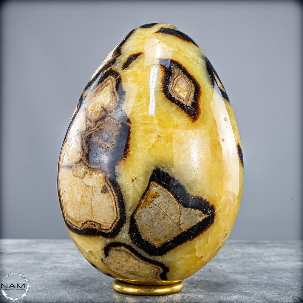 Naturligt, udtryksfuldt Septarian-æg min fascinerende musterung- 2584.66 g #2.1