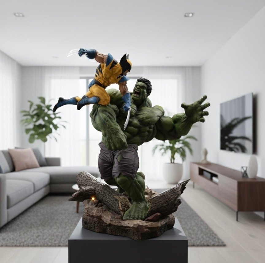 sideshow - Figuriini - Statuette sideshow Hulk Vs Wolverine (2672) - Hartsi #1.0