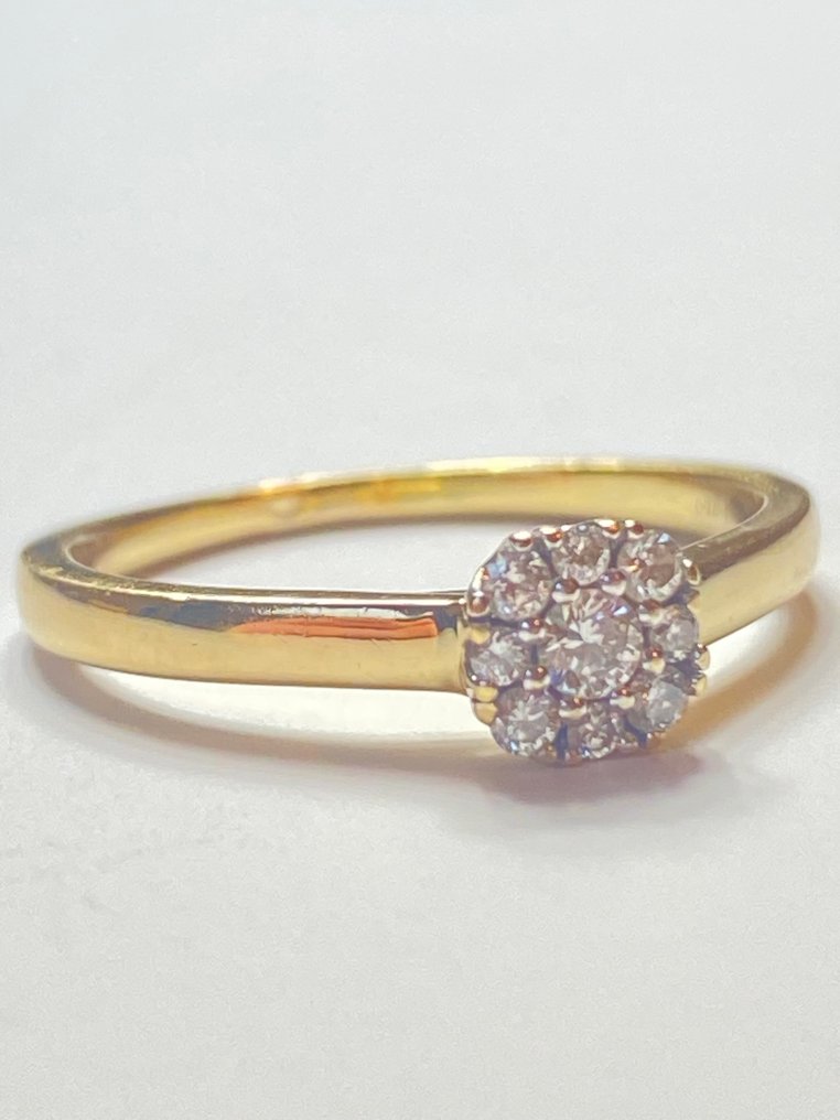 χωρίς τιμή ασφαλείας - Δαχτυλίδι - 18 καράτια Κίτρινο χρυσό Διαμάντι (Φυσικό) #3.2