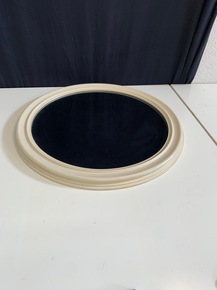 墙面镜子  - 木 - 复古圆形镜子 #2.1