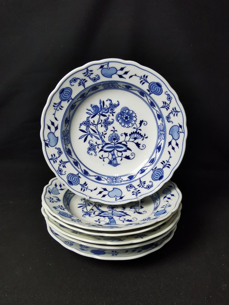 STADT Meissen - Cipolla Blu - 6 PIATTI 24cm - Πιάτο (6) - Πορσελάνη #1.0