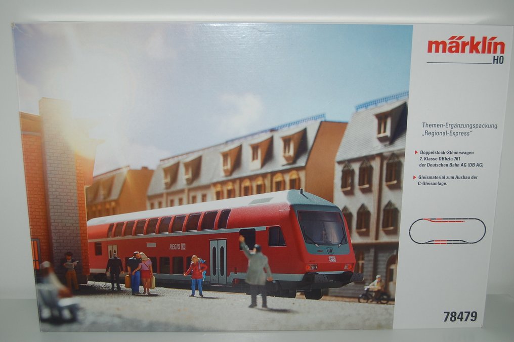 Märklin H0轨 - 78479 - 模型火车轨道组 (1) - Regional Express的扩展套件，配备一辆双层驾驶车厢。 - DB #1.0