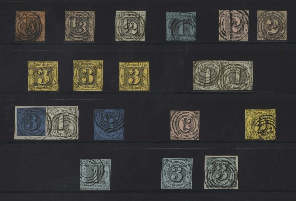 Thurn und Taxis  - Πολύ καθαρή συλλογή σε 4 σελίδες άλμπουμ με πολλούς καλύτερους δείκτες. #2.1