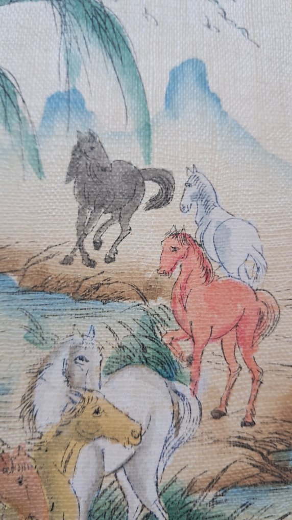 onbekend - Oude houten Chinese boekjes, handgeschilderde illustraties - 1900 #2.1