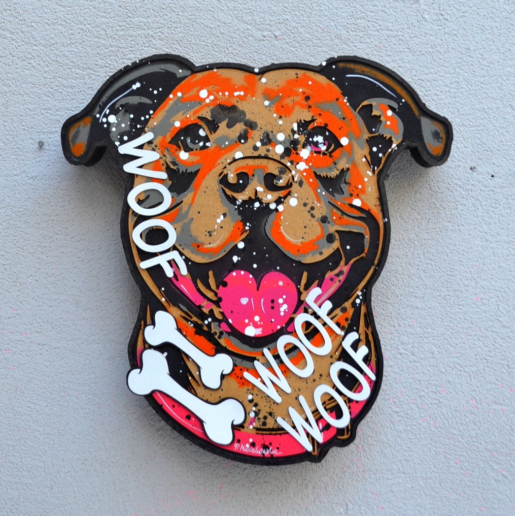 Patrycja Mroczkowska - The dog that barked woof woof 3D Pop Art XL #1.0