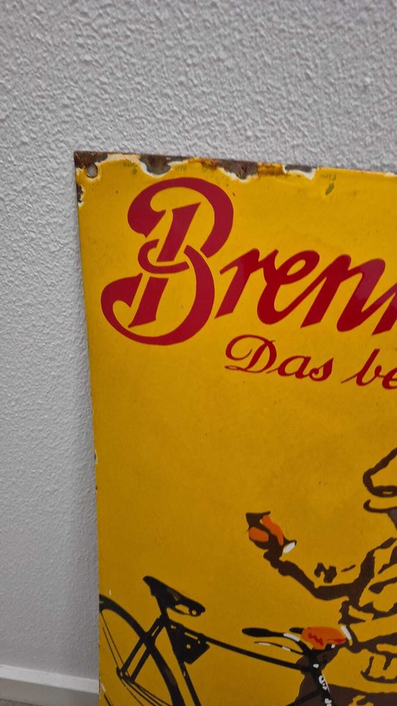 搪瓷边 Brennabor，最好的自行车 - 标志 - 搪瓷 #3.2