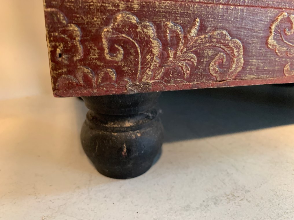 Chinese chinoiseriekoffer/kist, daterend circa 1880 met Messing sluitwerk - 棺材 - 木 #3.2