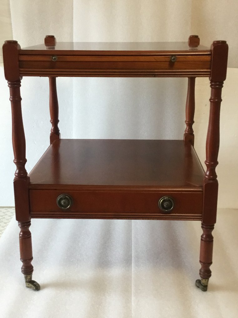 Ghinza - Mesa de centro - Mogno - Mesinha com rodízios #1.0