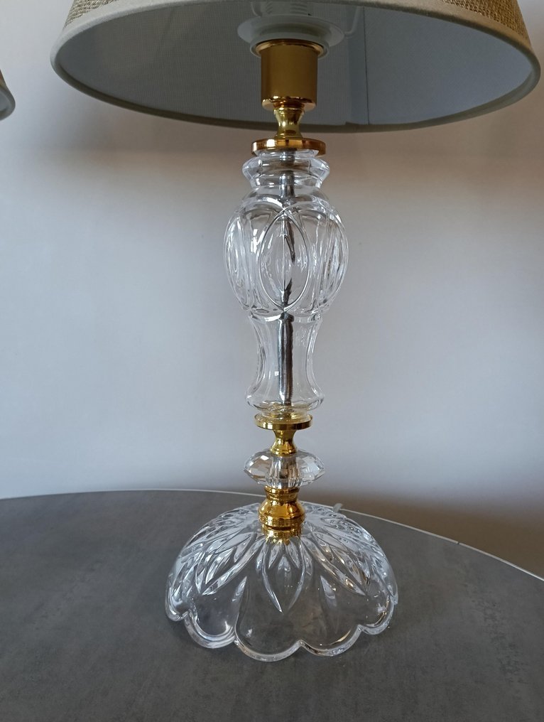 Artelight - Artelight - 檯燈 (3) - 水晶 - 玻璃 - 黄铜 - 镀金金属 - 一套三件水晶灯 #4.3