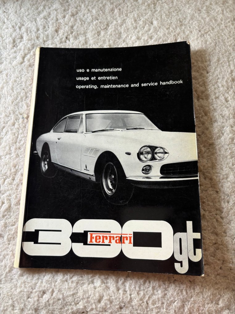 Ferrari 330 GT operating, maintenance and service handbook - 1960 #1.0