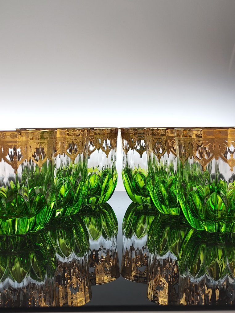 Υπηρεσία ποτού (6) - Χρυσός 24 καρατίων - Χειροποίητο ζωγραφισμένο χρυσό κυπέλλο #1.0